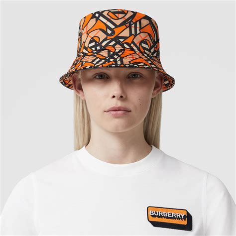 burberry bucket hat orange|Burberry reversible bucket hat.